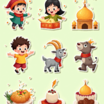 Eid Blessings - Sticker Sheet v17
